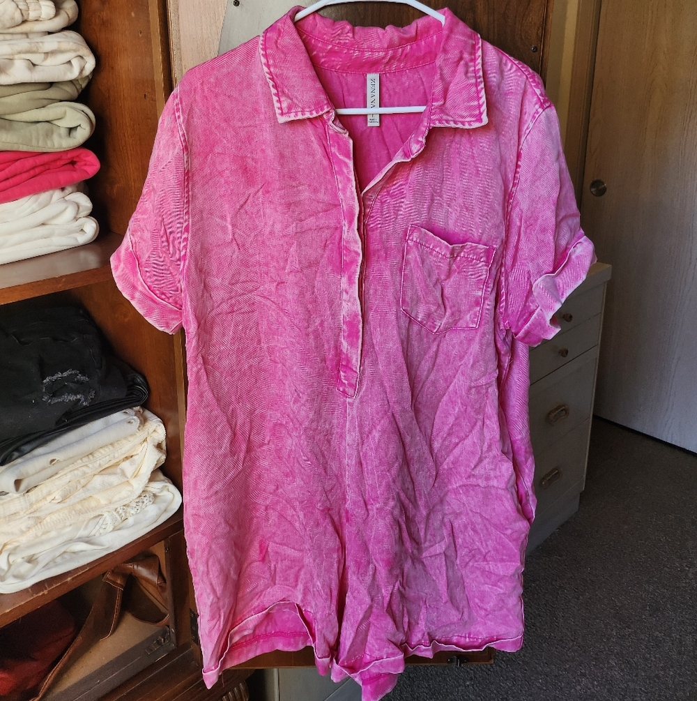 Hot Pink Romper